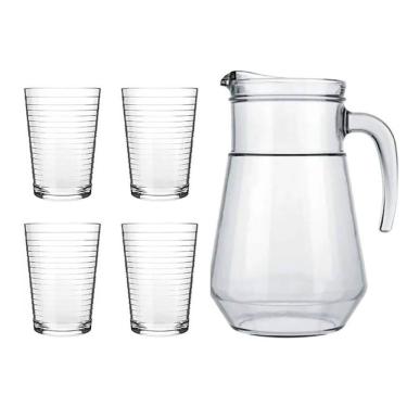 Imagem de Conjunto Jarra com 6 Copos Ginga 130860 - Allmix