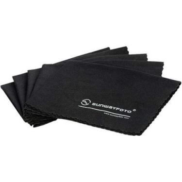 Imagem de 5 x Sunwayfoto Lens filter Cleaning Cloth 25cm x 18cm Black Cotton Clean Sunway