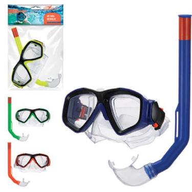 Imagem de Kit Snorkel  Mergulho Juvenil Diversão na Água Máscara de Natação Resi