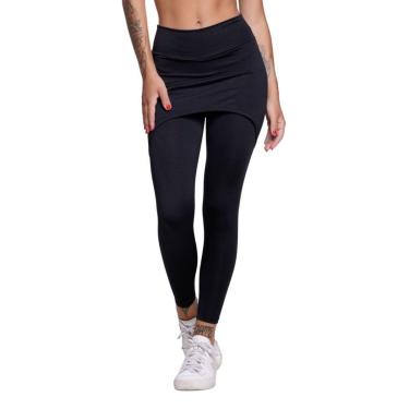 Imagem de Calça Legging Com Saia Fitness Bella Fiore Academia Tapa Bumbum Treino Suplex Moda Fitness-Feminino