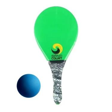Imagem de Raquete De Frescobol Evolution (semelhante Fibra) Pro + Bola - Fast Ba