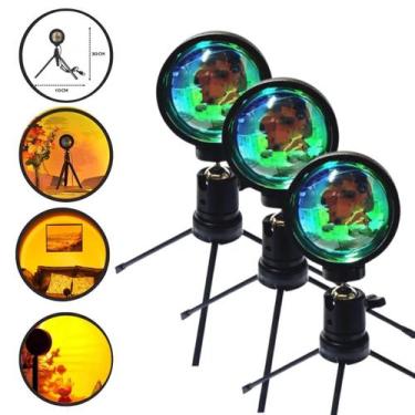 Imagem de Luminária Por Do Sol Luz Noturna Projetor Led Luxo Ajustável - L@C