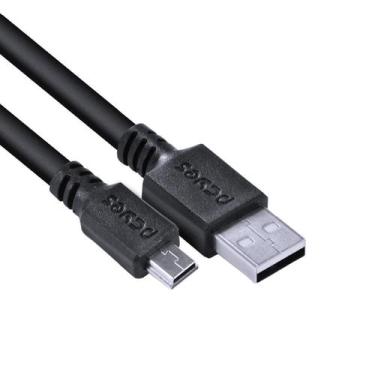 Imagem de Cabo Usb A 2.0 Macho P/ Mini Usb B Macho 28Awg Cobre1 Metro - Pcyes
