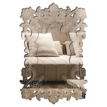 Imagem de Espelho Decorativo Veneziano Pegui   21x32 38100 - CREATUS, prata