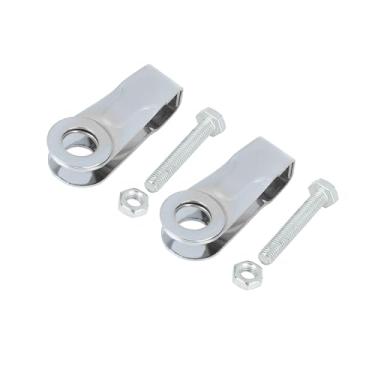 Imagem de Hihaha Par de tensor de eixo de corrente de motocicleta prateado de 16 mm para Suzuki GS125 GN125 Material durável