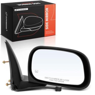 Imagem de A-Premium Espelho retrovisor traseiro externo externo preto dobrável manual do passageiro - compatível com Dodge Dakota 2005-2010 e Mitsubishi Raider 2006-2009 e Ram Dakota 2011