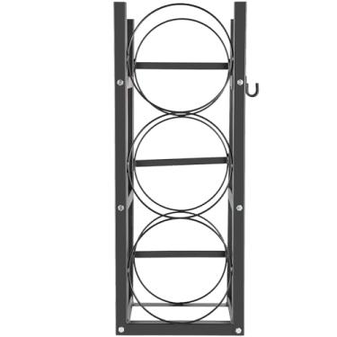 Imagem de GarveeTech Rack de tanque de refrigerante para suporte de cilindro de 7 x 76 kg para Freon, oxigênio, nitrogênio, 28 x 30 x 81 cm