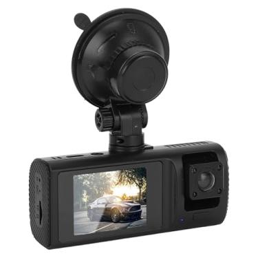 Imagem de Dash Cam de 3 Canais, Câmera de Carro 1080P, Dashcams Com Visão Noturna, Câmera Dash, Câmera de Imagem Reversa, Gravação de Loop, Câmera Tripla para Carros