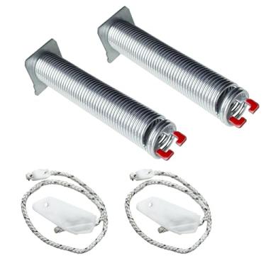 Imagem de Kit de mola e cabo de porta de lava-louças atualizado 00754866 compatível com Bosch Thermador peças de reposição de dobradiça de porta de máquina de lavar louça 00623540, 00627230, 00659339, 00751392