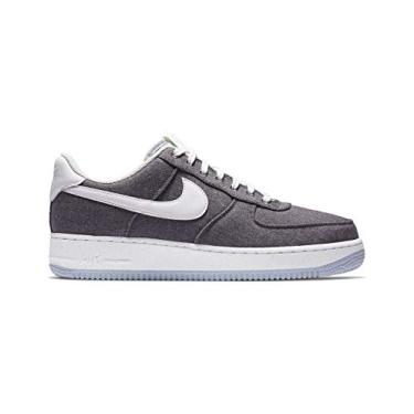 Imagem de Nike Tênis masculino Air Force 1 Low Recycled Canvas CN0866-002, Cinza, branco, 42