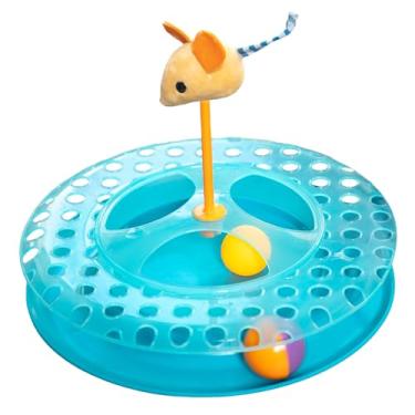 Imagem de Catstages Cheese Chase Catnip Brinquedo interativo para rastros para gatos