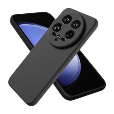 Imagem de Capa Aveludada + Película Privativa Para Xiaomi 14 Ultra - DB, Preto