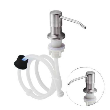 Imagem de Dispenser Dosador Mangueira Flexivel Embutir Suporte Pia Cozinha Banhe