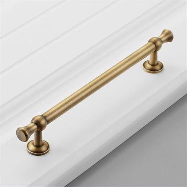 Imagem de Pure Copper Light Luxo Simples Moderno Guarda-roupa Maçaneta Da Porta Todo Cobre Ouro Único Furo Gaveta Gabinete Puxador, Latão Vintage, 160, CHINA