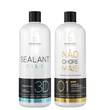 Imagem de Selagem Sealant Silk 3D 1l Shampoo Antirresíduos 1l - Borabella