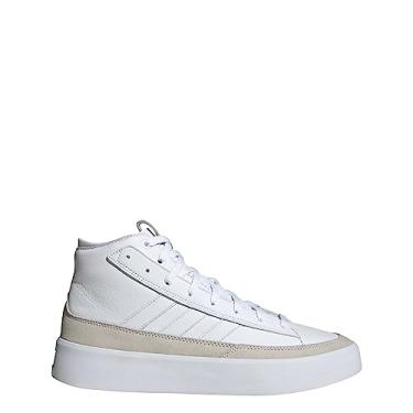 Imagem de adidas ZNSORED Hi Tênis masculino, Branco/Branco., 45