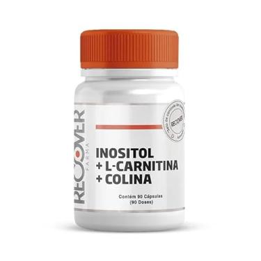 Imagem de Inositol 150mg + L-Carnitina 300mg + Colina Bitartarato 100mg 90 Cápsulas - Recover Farma