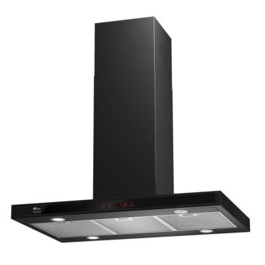 Imagem de Coifa De Ilha Fischer Platinium Ebony 90 Cm Preto 127V