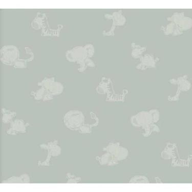 Imagem de Papel De Parede Safari Friends Infantil Verde Sf6222