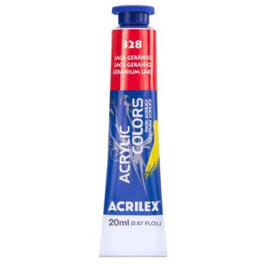 Imagem de Tinta Acrylic Colors Acrilex 20ml 328 Laca Gerânio, 328 - LACA GERANIO