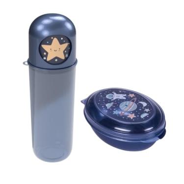 Imagem de Kit Porta Escova Dental Case Estojo Ludico + Saboneteira Infantil Escola Viagem (Astronauta)