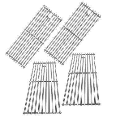 Imagem de LPTNFRTN Pacote com 4 peças de reposição de grelhas redondas de aço inoxidável de 7 mm para Bull BBQ Angus, Brahma, 7 queimadores Premium, CG112 substitui OEM 16517