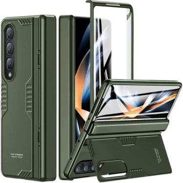 Imagem de Capa Kaiiecal com Suporte para Samsung Galaxy Z Fold 4 - Verde