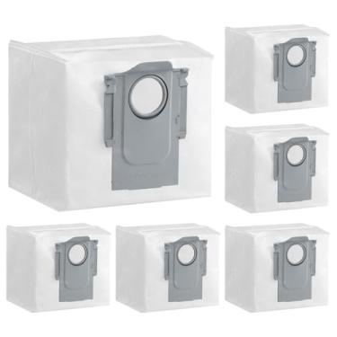 Imagem de Pacote com 6 sacos de pó a vácuo de substituição para Roborock S8 Pro Ultra, S8+, Q7 Series, S7 Max Ultra, S7 Pro Ultra, Q7 Max+, Q5 Pro+ Robot Clean Base, Sacos de eliminação automática de sujeira
