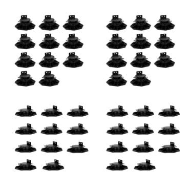Imagem de Lonsge Pacote Com 48 Pedestais De Suporte De Deck Ajustáveis, Pedestais De Suporte De Deck Com Altura Ajustável De 1-3/16" A 2-3/8", Suporte De Deck Ajustável Para Plataformas De Deck Flutuantes Wpc