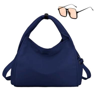 Imagem de Kit Bolsa Trabalho Feminina Grande + Óculos De Sol Proteção UV Vintage (Marinho)