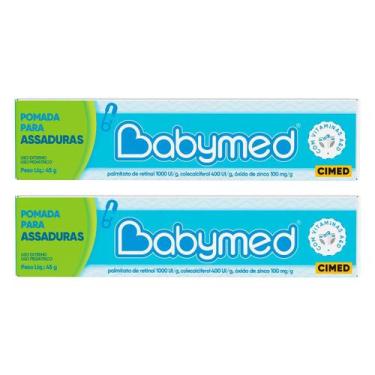 Imagem de Kit 2 Pomadas Para Prevenção De Assaduras Babymed Azul 45g - CIMED