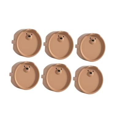 Imagem de Dynwave 6PCS O tom de criança cobre protetor elétrico protetor à prova de crianças, CafÉ