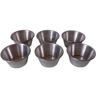 Imagem de Kit 6 Forma Minipudim bolo cupcake Muffin aluminio 150 ml - Shopmy