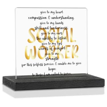 Imagem de Presentes de oração de assistente social de agradecimento, presentes cristãos com citação motivacional de assistente social, presentes de pós-graduação de última hora para assistente social escolar,