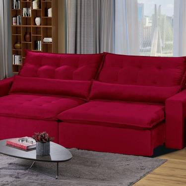 Imagem de Sofá Modular Bahia 4 Lugares 230 cm com Molas Retrátil e Reclinável