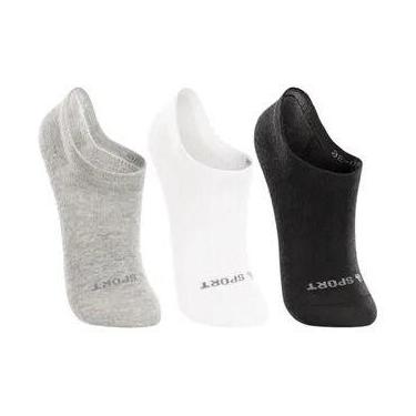 Imagem de Meia Lupo Ku Kit3 Kids Cano Invisível Soquete, Sortida, 24 a 29