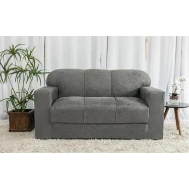 Imagem de Sofá de 3 lugares Cinza Suede - MULTI MÓVEIS