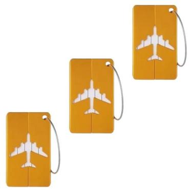 Imagem de Kit 03 Tag Etiqueta De Mala e Mochila - Amarelo - We Go To