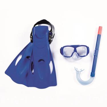 Imagem de Kit Mergulho Infantil Snorkel Máscara + Pés De Pato Freestyl