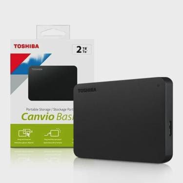 Imagem de Hd Externo 2tb 2,5 Usb 3.0 Canvio Basics HDTB520XK3AA Toshiba