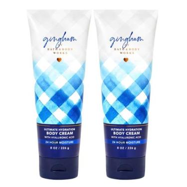 Imagem de Creme corporal Bath & Body Works Gingham Ultimate Hydration 240 ml x2