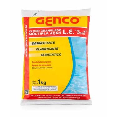 Imagem de Cloro granulado de piscina 3 em 1 multi ação 1 kg genco