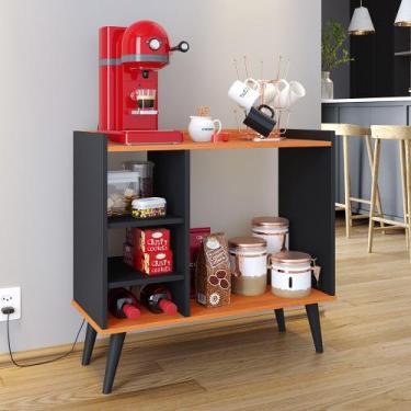 Imagem de Aparador Buffet Bar Retrô Cantinho do Café Pés Palito Decoração Sala d