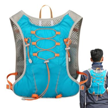 Imagem de Mochila de água para corrida, pacote de hidratação em execução - Marathoner Water Daypack - Pacote de hidratação reflexiva ajustável para ciclismo de acampamento ao ar livre