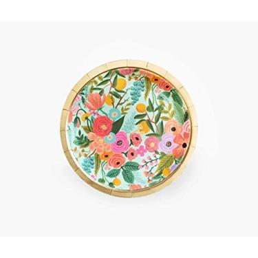 Imagem de Rifle Paper Co. Pratos pequenos para festas de jardim, 17,78 cm, conjunto de 10 placas de papel, impressas em cores e carimbos dourados, design floral festivo perfeito para todas as ocasiões