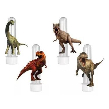 Imagem de 20 Tubetes 3d Personalizado Lembrancinha Dinossauro - Barbara Utilidad