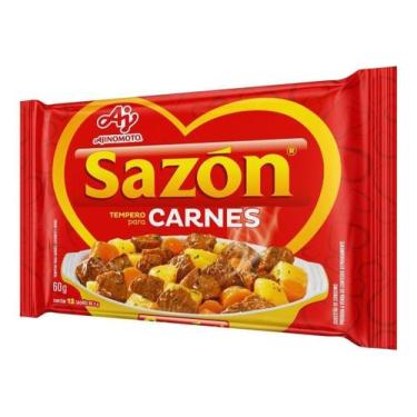 Imagem de Kit c/ 4 Tempero para Carnes Sazon 60g Ajinomoto - Sazón