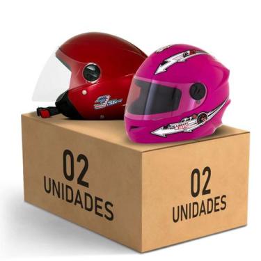Imagem de Kit 2 Capacete New Liberty 3 Elite + Liberty 4 Kids Feminino Masculino