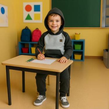 Imagem de Conjunto Roupa Infantil Masculina Moletom Para Menino 1 ao 3 - Paraíso