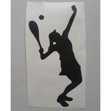 Imagem de Adesivo vinil beach tenis - VD, Preto